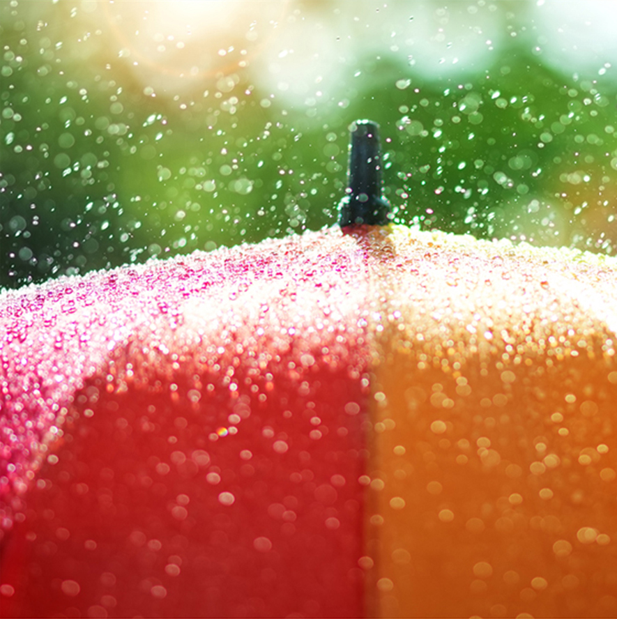 雨の日も気にならない